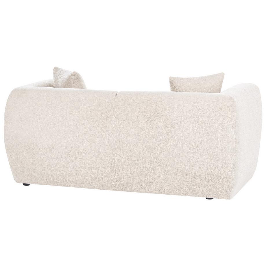 Beliani Canapé 2 places en Bouclé Minimaliste VALBY  