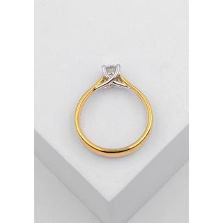 MUAU Schmuck  Solitaire Ring Diamant 0.25 ct Gold 750 