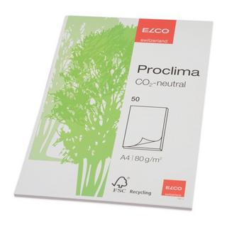 elco ELCO Schreibblock Proclima A4 74301.14 blanko, 70g 50 Blatt  