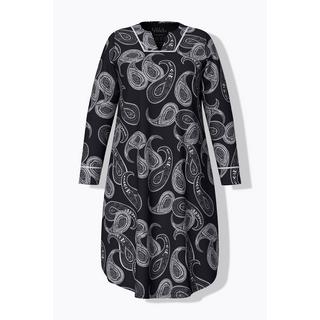 Ulla Popken Cachemire Col Tunisien Manches Longues Chemise de Nuit  