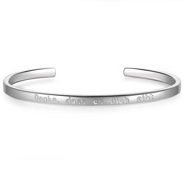 Glanzstücke München  Femme Bracelet en argent Danke,dass es Dich gibt (Merci d'être là 