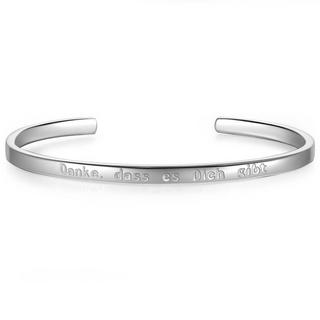 Glanzstücke München  Femme Bracelet en argent Danke,dass es Dich gibt (Merci d'être là 