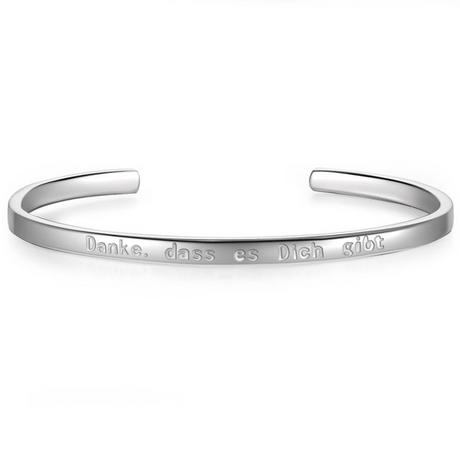 Glanzstücke München  Femme Bracelet en argent Danke,dass es Dich gibt (Merci d'être là 