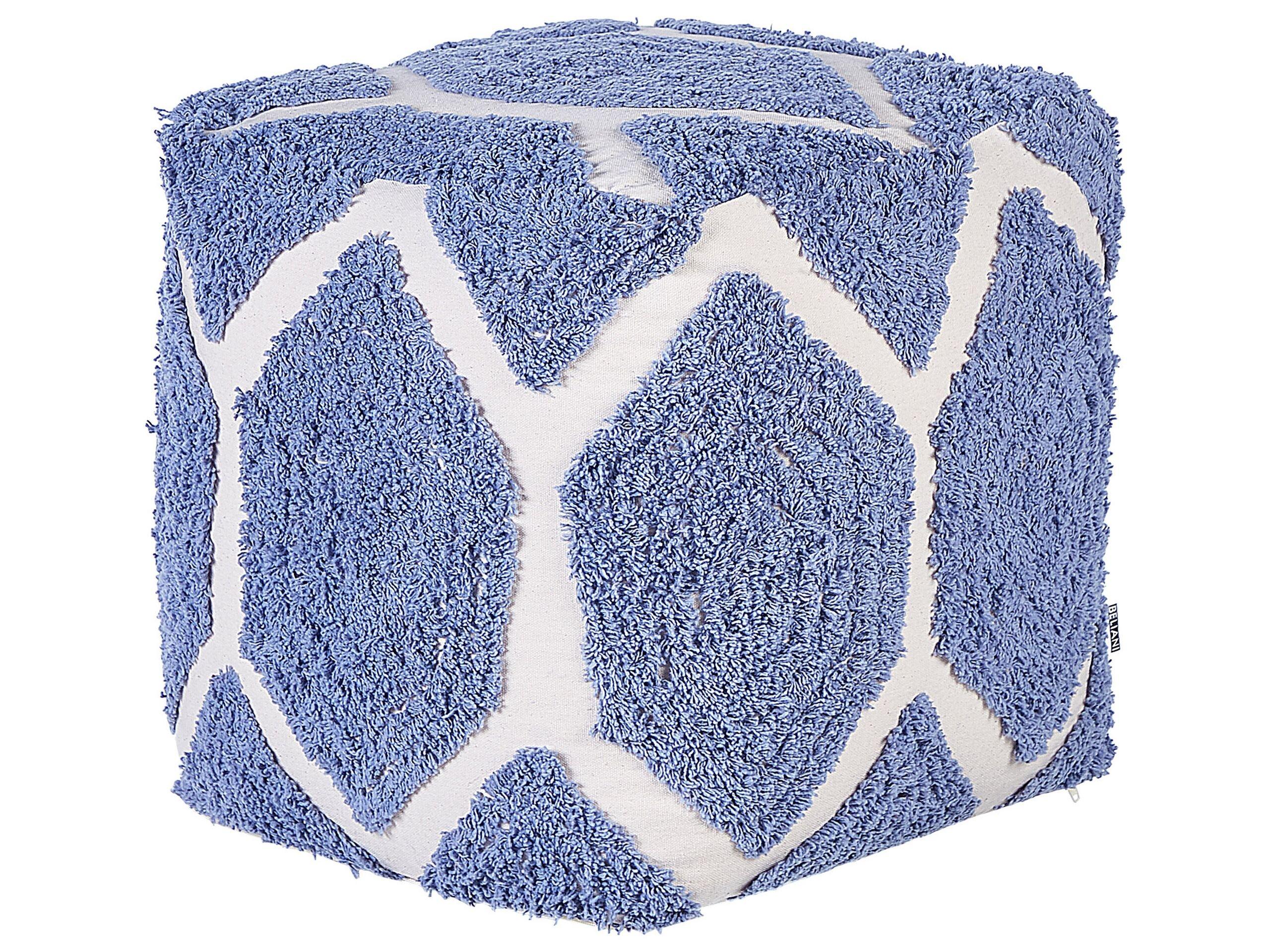 Beliani Pouf en Coton Boho ROJHAN  