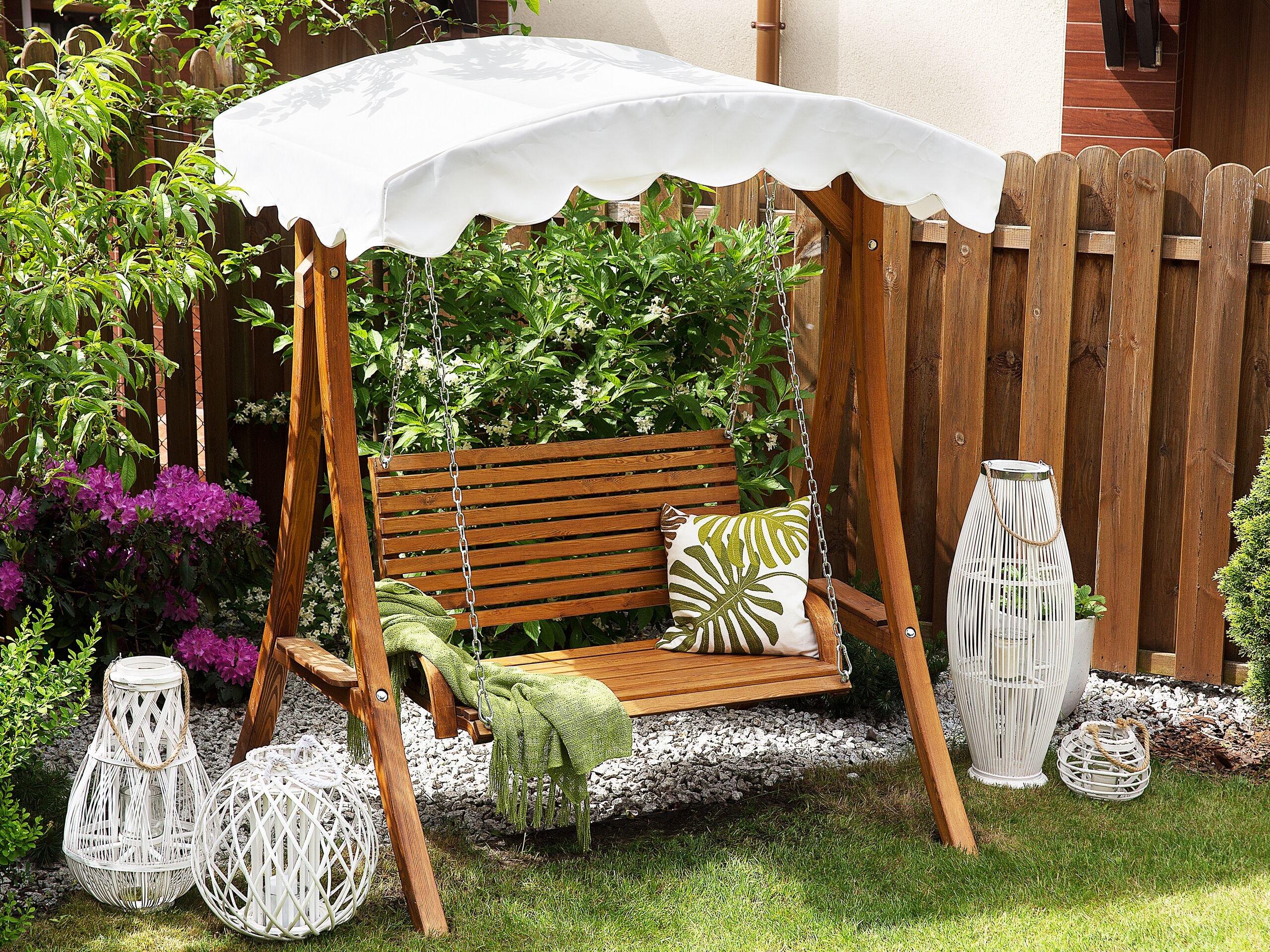 Beliani Balancelle de jardin en Polyester Traditionnel ANDRIA  