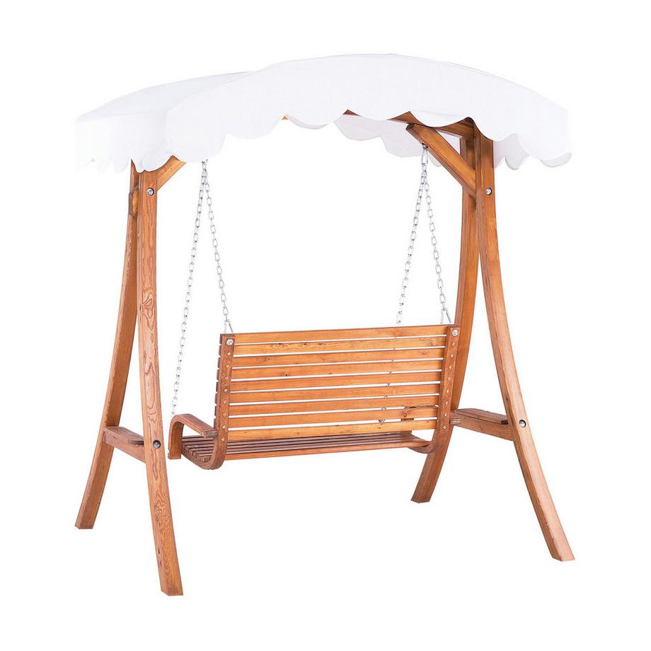 Beliani Dondolo da giardino en Tessuto Classico ANDRIA  