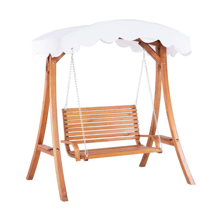 Beliani Dondolo da giardino en Tessuto Classico ANDRIA  