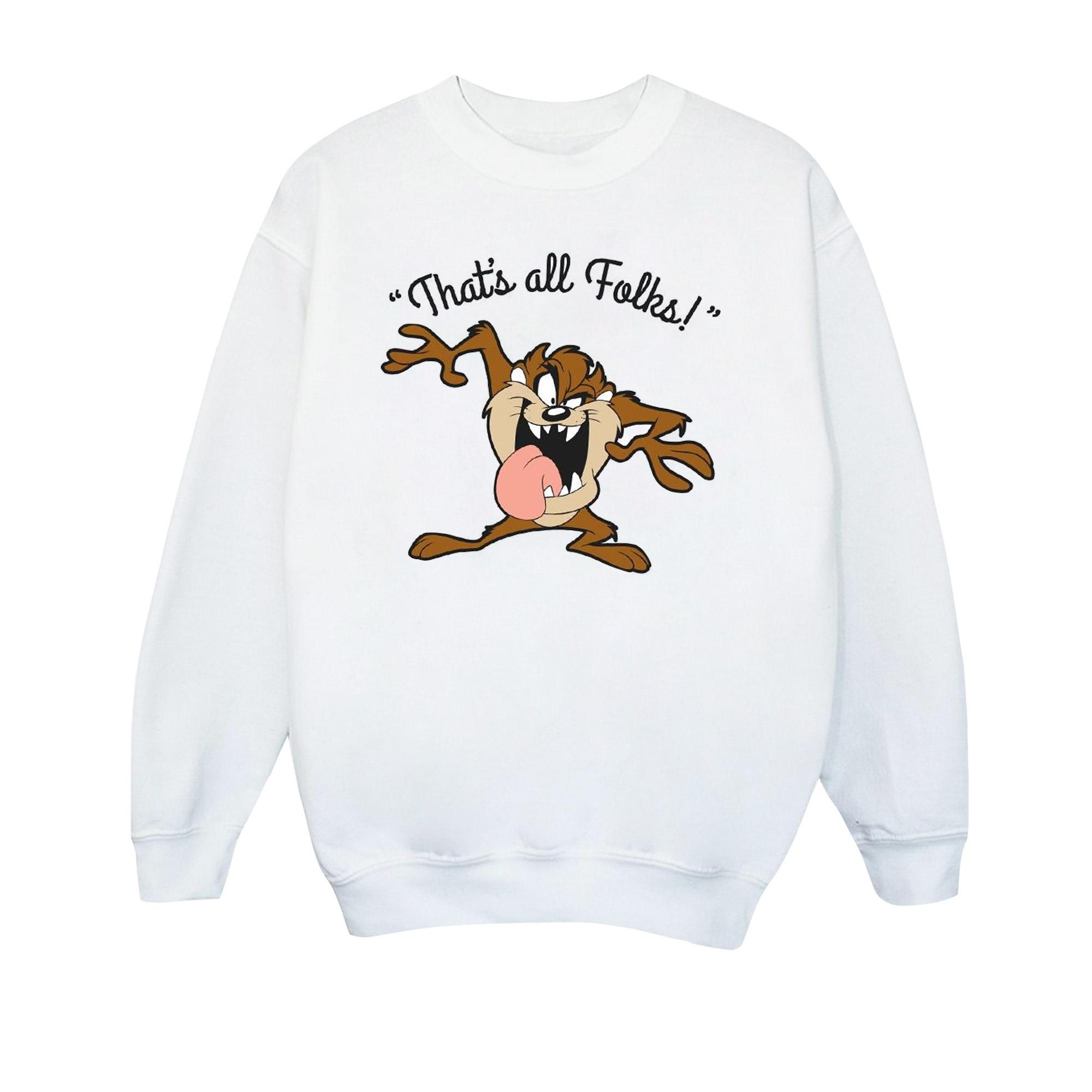 Image of That's All Folks Sweatshirt Unisex Weiss 116