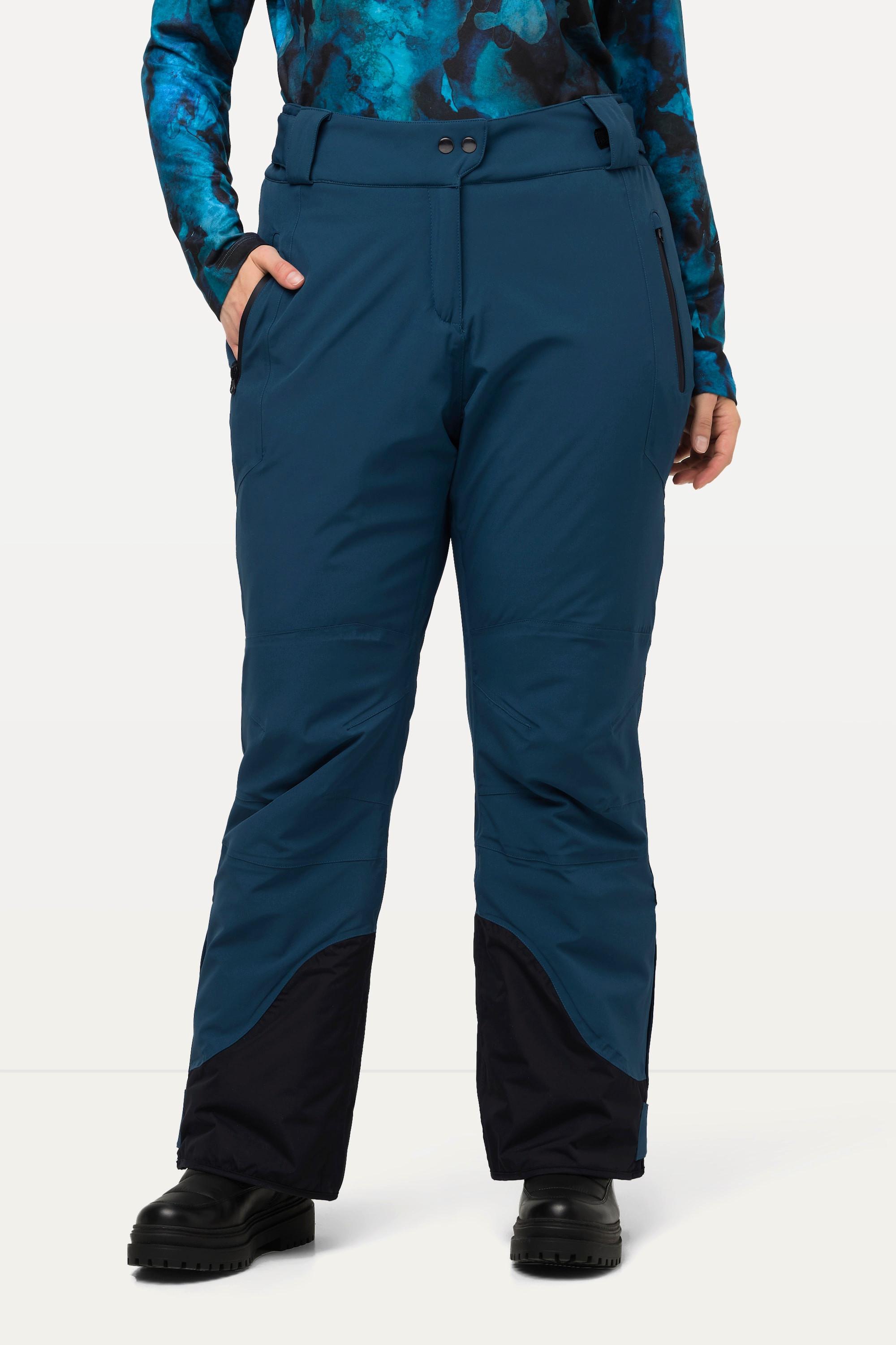 Ulla Popken  Pantalon technique de ski HYPRAR, matière imperméable et bande à scratch 