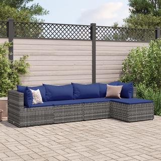 VidaXL set salotto da giardino Polirattan  