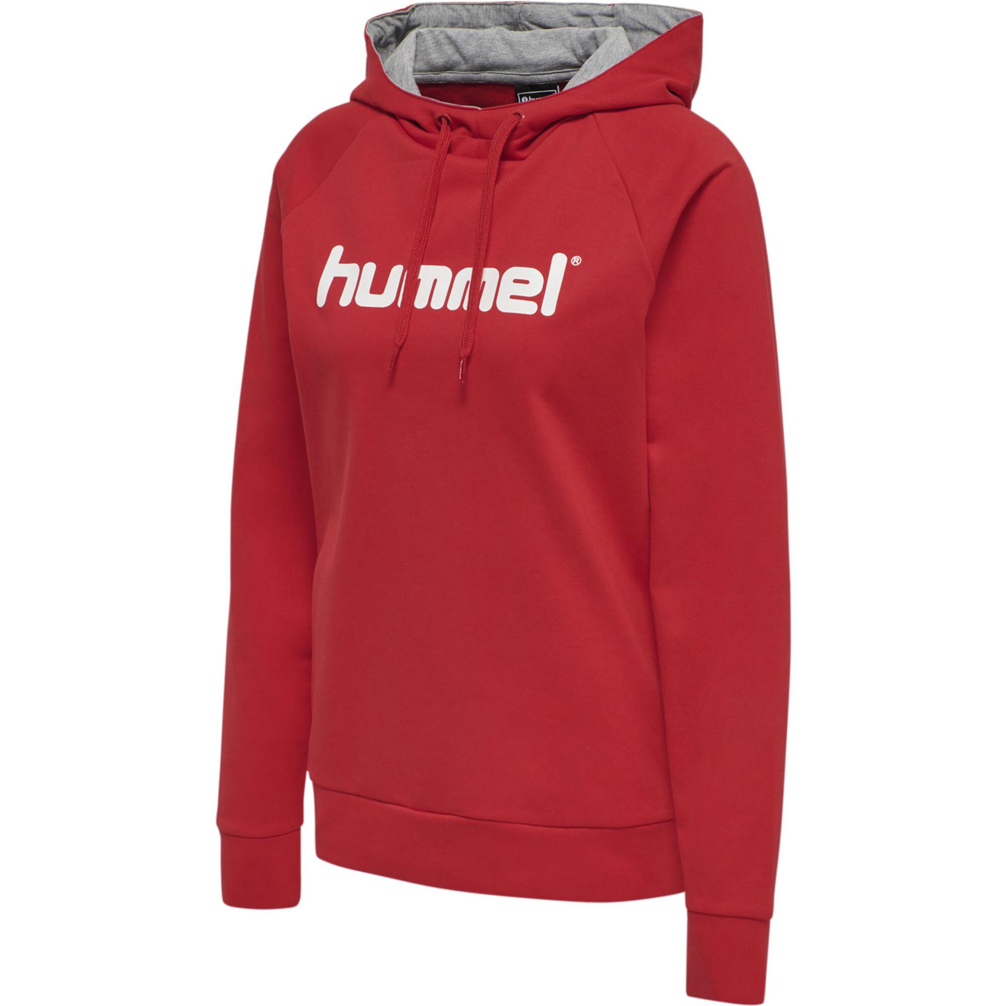 Hummel  felpa con cappuccio da huel cotton logo 