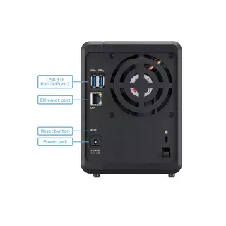 ZyXEL  NAS326 NAS Desktop Eingebauter Ethernet-Anschluss Schwarz 