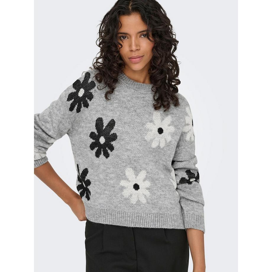 ONLY Pull manches longues imprimé fleurs  