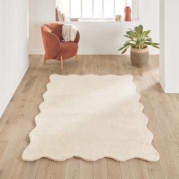 Tapis écailles en laine