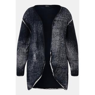 Ulla Popken  Cardigan avec bords roulottés plus clairs - ligne en A 