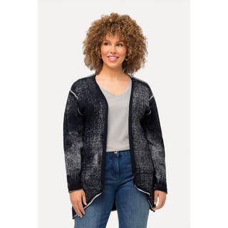 Ulla Popken  Cardigan avec bords roulottés plus clairs - ligne en A 