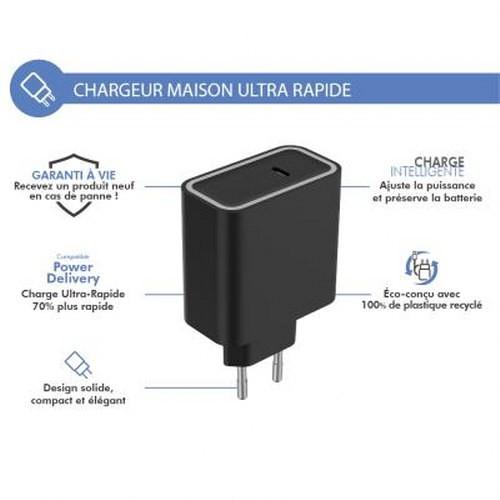 Force Power  Chargeur maison USB C 45W 