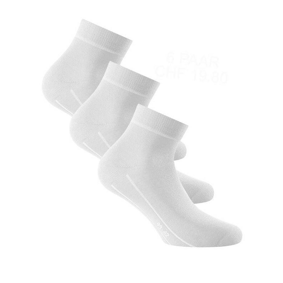 Rohner Basic Quarters Chaussettes Lot de 6  