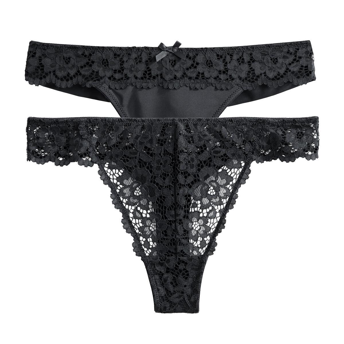 Image of 2er-pack Tanga-slips Signatures Unisex Schwarz 34