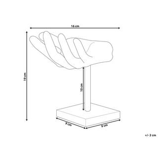 Beliani Accessoire Décoratif en Aluminium Glamour MANUK  