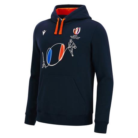 macron  felpa con cappuccio rwc francia 2023 flag ball 