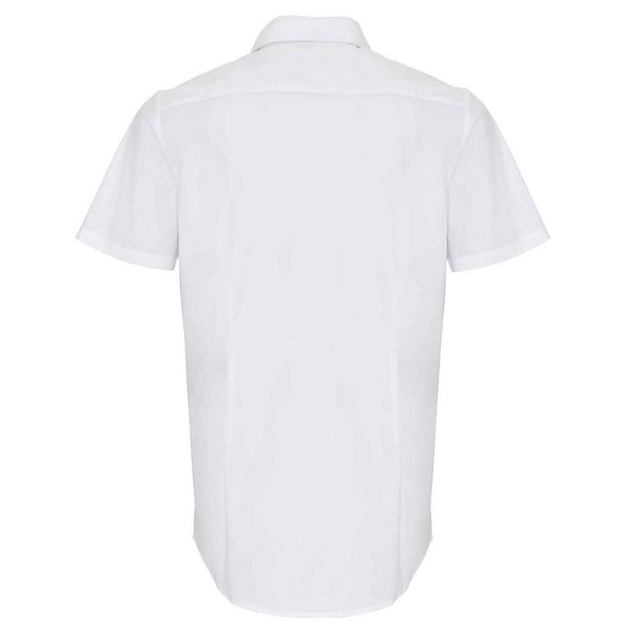 PREMIER Chemise à manches courtes en popeline stretch  
