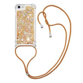 Cover-Discount  iPhone SE / 8 / 7 - Coque Paillettes Avec Bandoulière 