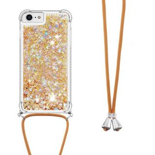 Cover-Discount  iPhone SE / 8 / 7 - Coque Paillettes Avec Bandoulière 