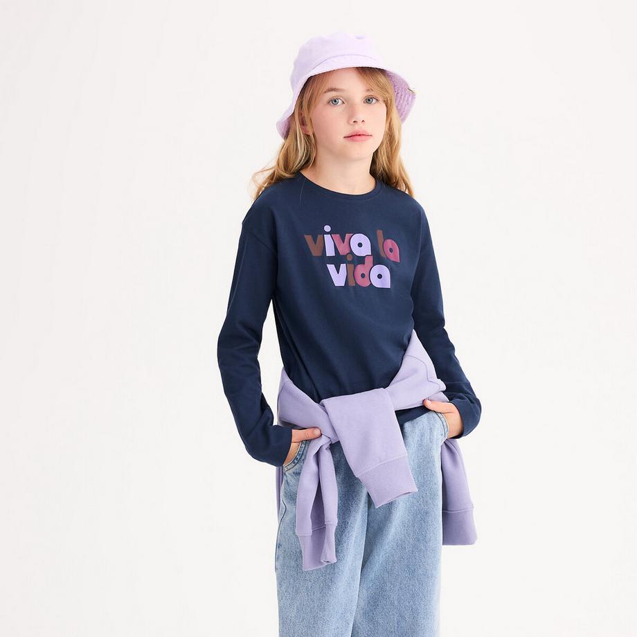 La Redoute Collections  Langarmshirt mit Messageprint 