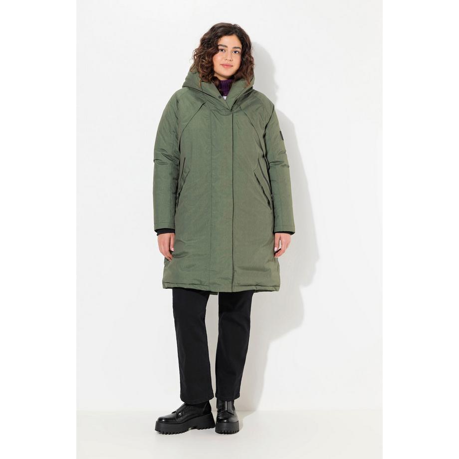 Ulla Popken HYPRAR Manteau Fonctionnel Imperméable Capuche Fermeture Éclair 2 Sens  