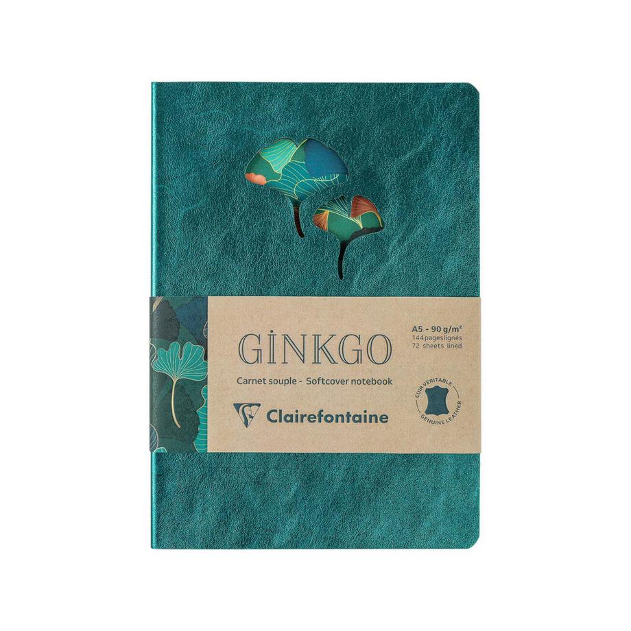 Clairefontaine Ginkgo Notizb Leder  
