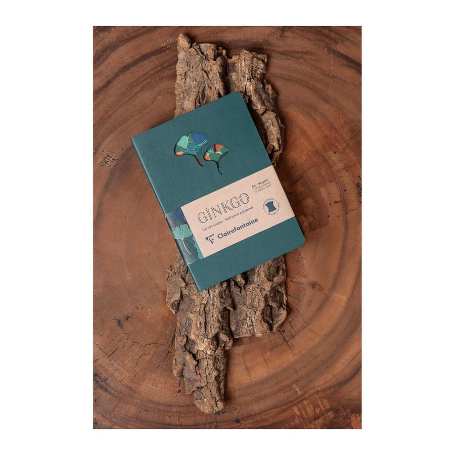 Clairefontaine Ginkgo Notizb Leder  
