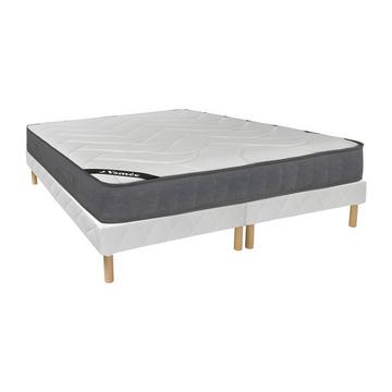 Ensemble sommier + matelas ressorts ensachés 5 zones accueil mémoire de forme BABYLONE de DREAMEA  10