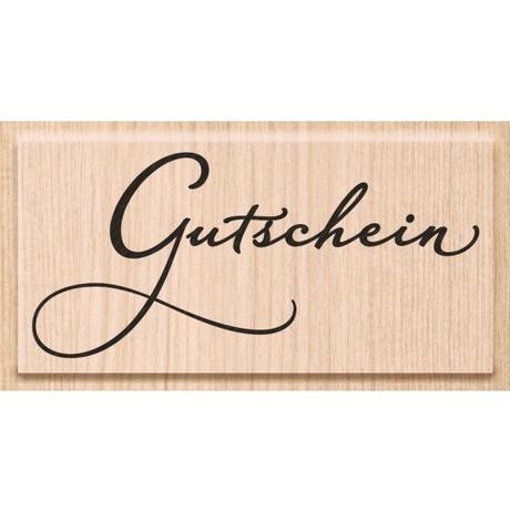 HEYDA HEYDA Stempel Gutschein 7.5x3.5cm 211800360 Holz matt  
