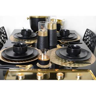 Aulica  Schwarze und goldene Aperitifgläser - Set von 6 