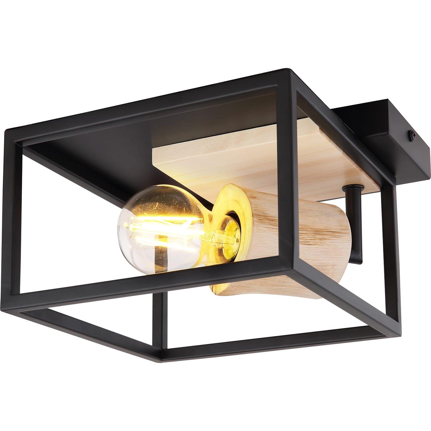 Image of Deckenleuchte Hagar Metall matt 1xE27 22x22x15 Deckenleuchte Hagar Metall matt 1xE27 22x22x15