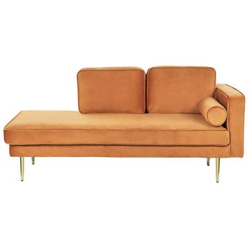 Chaise longue versione destra en Velluto Moderno MIRAMAS