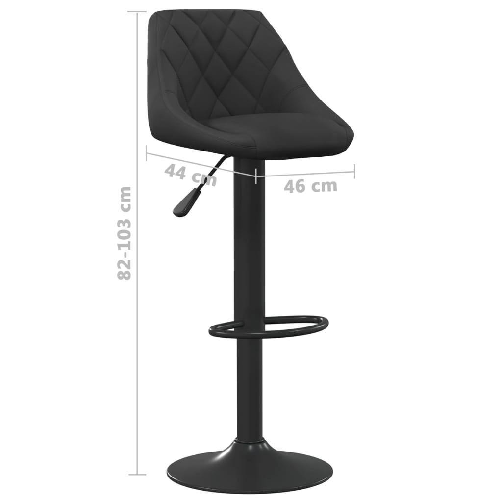 VidaXL Tabouret de bar velours  