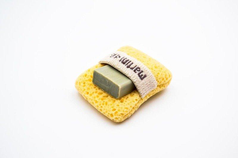 Image of Seifenhalter-schwamm Unisex Gelb Bedruckt 1 pezzo