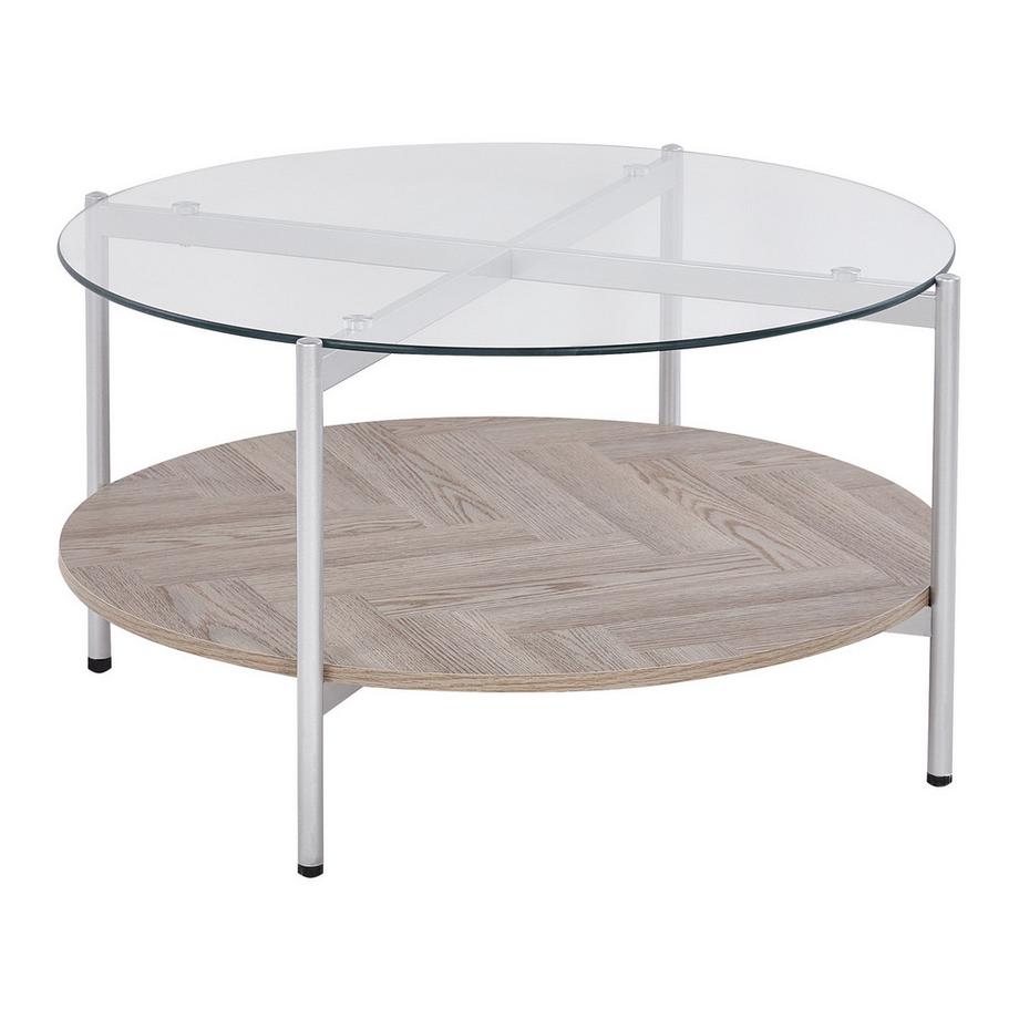 Beliani Table basse en Verre de sécurité Moderne LOVELL  