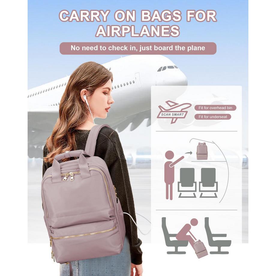 Only-bags.store Zaino impermeabile da viaggio per bagaglio a mano  