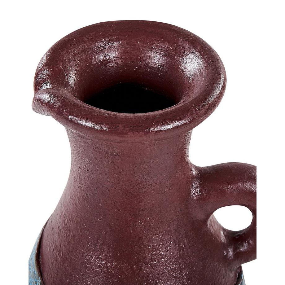 Beliani Vase décoratif en Terre cuite Rétro VELIA  