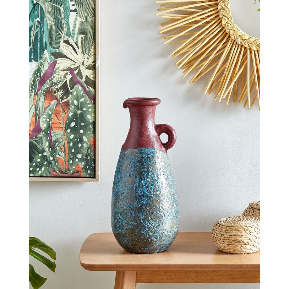 Beliani Vase décoratif en Terre cuite Rétro VELIA  