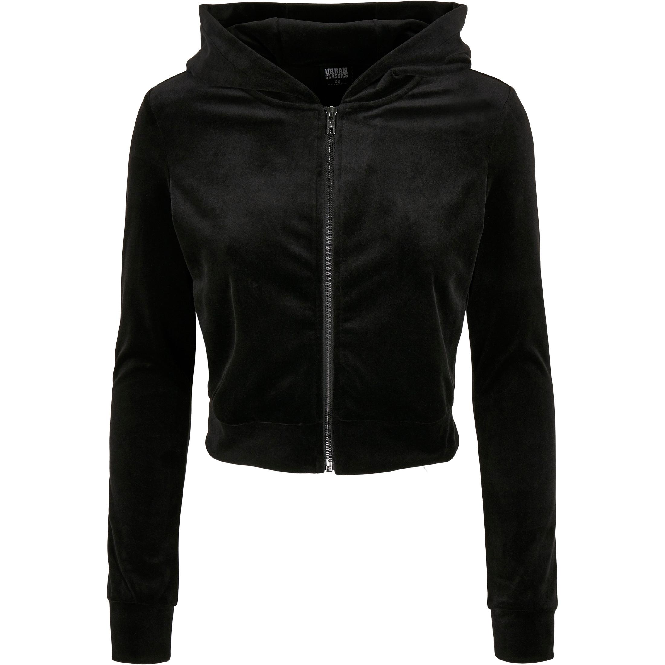 Image of Kapuzenpullover, Daen Velvet Zip Damen M