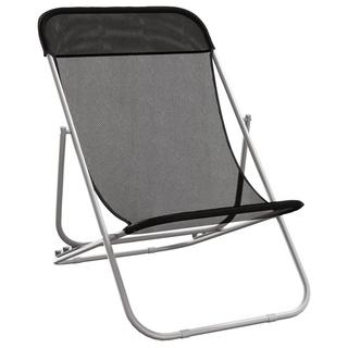 VidaXL Chaise de plage acier  