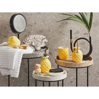 Beliani Set de 4 accessoires de salle de bain en Dolomite Moderne MAICAO  
