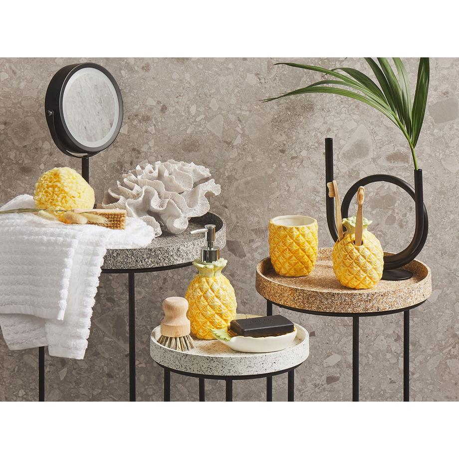 Beliani Set de 4 accessoires de salle de bain en Dolomite Moderne MAICAO  