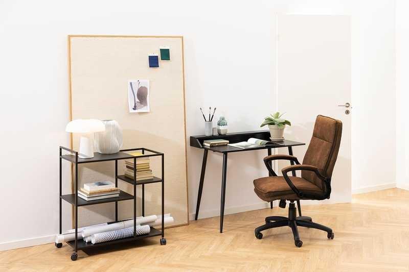 mutoni Chaise de bureau pivotante Brawley camel  