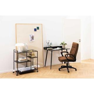 mutoni Chaise de bureau pivotante Brawley camel  