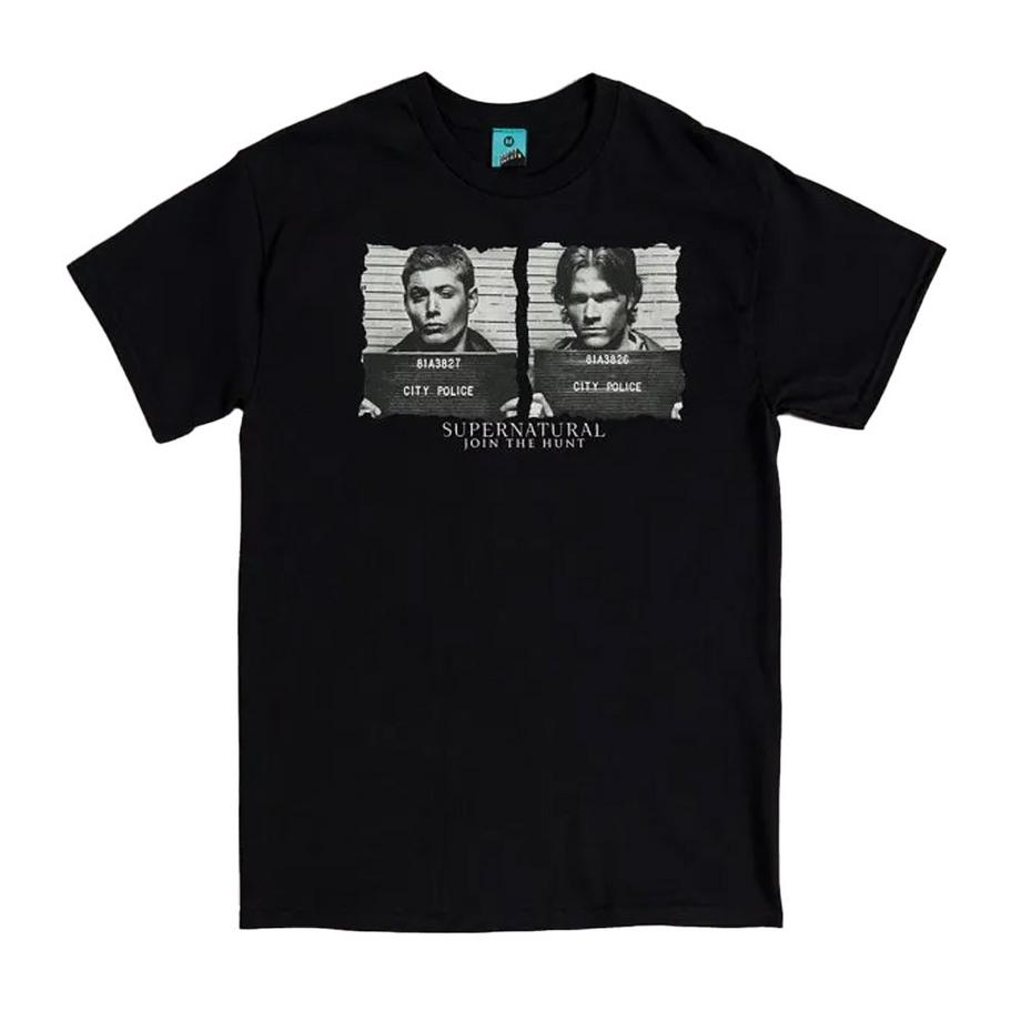 Tshirt motif Sam et Dean motiftyle Photo anthropométrique